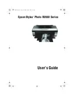 Preview for 1 page of Epson R2880 - Stylus Photo Color Inkjet Printer User Manual