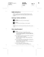 Preview for 3 page of Epson R4CB56 User Manual