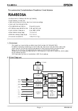 Preview for 4 page of Epson RA4803SA Applications Manual