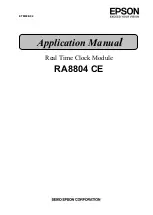 Preview for 1 page of Epson RA8804 CE Applications Manual