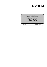 Preview for 1 page of Epson RC420 Manual