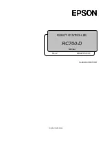 Preview for 1 page of Epson RC700-D Manual