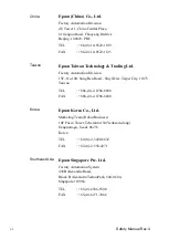 Preview for 8 page of Epson RT3B-401SS Safety Manual