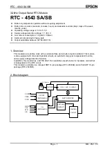 Preview for 4 page of Epson RTC-4543SA Applications Manual