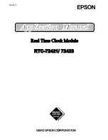 Epson RTC-72421 A Applications Manual preview