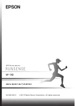 Preview for 102 page of Epson Runsense SF-110 User Manual