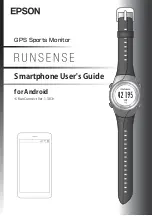 Epson Runsense User Manual preview