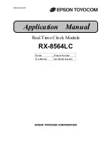 Preview for 1 page of Epson RX-8564LC Applications Manual