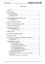 Preview for 3 page of Epson RX-8564LC Applications Manual