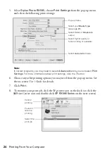 Предварительный просмотр 24 страницы Epson RX595 - Stylus Photo Color Inkjet Quick Manual