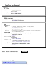 Preview for 67 page of Epson RX8111CE Applications Manual