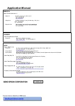 Preview for 47 page of Epson RX8130 CE Applications Manual