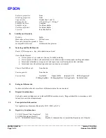 Preview for 3 page of Epson S020130 Material Safety Data Sheet