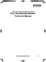 Preview for 1 page of Epson S1C17602 Technical Manual