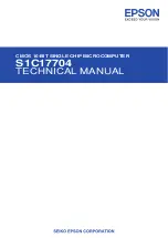 Epson S1C17704 Technical Manual preview