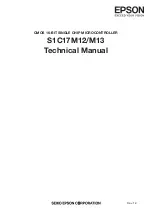 Epson S1C17M12 Technical Manual preview