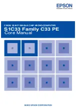 Preview for 1 page of Epson S1C33 Series Core Manual