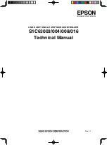 Предварительный просмотр 1 страницы Epson S1C63003 Technical Manual