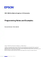 Preview for 97 page of Epson S1D13503 Series Technical Manual