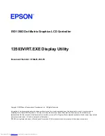 Preview for 191 page of Epson S1D13503 Series Technical Manual