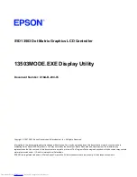 Preview for 199 page of Epson S1D13503 Series Technical Manual