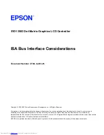 Preview for 239 page of Epson S1D13503 Series Technical Manual