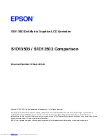 Preview for 267 page of Epson S1D13503 Series Technical Manual