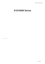 Preview for 7 page of Epson S1D16000 Series Technical Manual