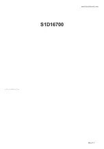 Preview for 53 page of Epson S1D16000 Series Technical Manual