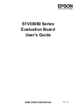 Epson S1V30080F00A300 User Manual preview