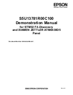 Предварительный просмотр 1 страницы Epson S5U13781R00C100 Demonstration Manual