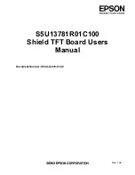 Preview for 1 page of Epson S5U13781R01C100 User Manual