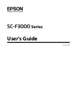 Preview for 1 page of Epson SC-F3000 Series User Manual