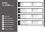 Preview for 1 page of Epson SC-F6200 Series Setup Manual