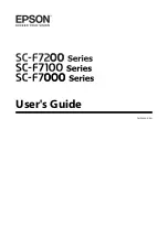 Preview for 1 page of Epson SC-F7000 Series User Manual