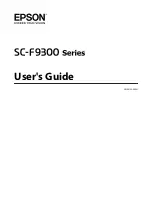 Epson SC-F9300 series User Manual preview