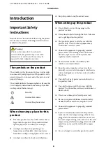 Preview for 6 page of Epson SC-P10000 SERIES User Manual