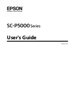 Epson SC-P5000 SERIES User Manual preview