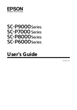 Preview for 1 page of Epson SC-P6000 Series User Manual