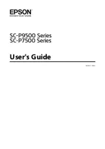 Preview for 1 page of Epson SC-P7500 Series User Manual