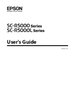 Preview for 1 page of Epson SC-R5000 Series User Manual