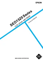Epson SED 1520 Series Technical Manual preview