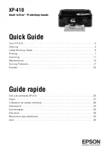 Epson Small-in-One XP-410 Manual Rapide preview