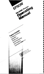 Preview for 180 page of Epson SQ-2000 Operating Manual