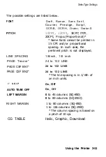 Preview for 86 page of Epson SQ-2550 User Manual