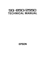 Preview for 3 page of Epson SQ-B50/2550 Technical Manual