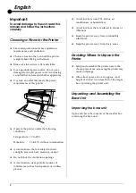 Preview for 4 page of Epson stylus 10000CF Assembly Manual