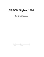 Preview for 2 page of Epson Stylus 1500 Service Manual