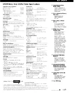 Epson STYLUS 850Ne Specification Sheet preview