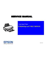 Preview for 1 page of Epson Stylus C110 Service Manual